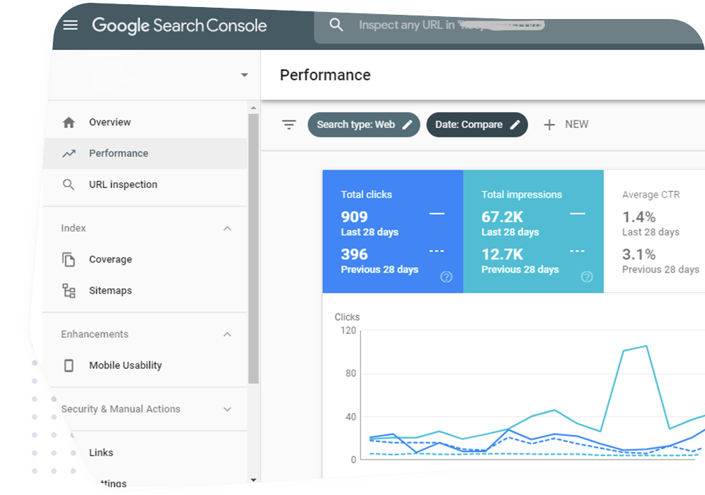 google search console reports